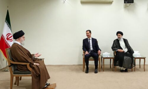 بشار اسد رییس جمهور سوریه با حضور در تهران با رهبر معظم انقلاب دیدار کرد