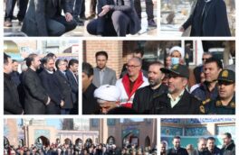 ادای احترام به مقام شامخ شهدا در گلزار بهشت فاطمه اردبیل در اولین روز از دهه فجر ۱۴۰۱