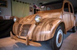 خودروی سیتروئن ساخته‌شده از چوب با قیمت ۲۲۵ هزار دلار فروخته شد/ عکس