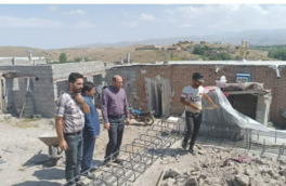 شروع احداث واحدهای مسکونی آسیب دیده از سیل در روستاهای استان اردبیل