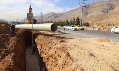 اجرای بیش از ۲۶۵ کیلومتر شبکه توزیع و خط انتقال آب در شهرستان شیراز