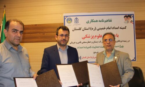 تفاهم نامه همکاری کمیته امداد استان گلستان با معاونت بهداشتی و درمان دانشگاه علوم پزشکی استان امضاء شد