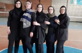 کسب مقام قهرمانی تیم والیبال بانوان مدیریت درمان گلستان در مسابقات چهار جانبه والیبال هفته دولت