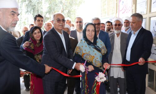 افتتاح فضای آموزشی ۶ کلاسه در روستای آرخ بزرگ شهرستان گمیشان