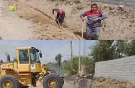 زمینی کردن شبکه کابل مخابرات روستای مالای شیخ