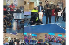برگزاری مسابقات ورزشی تنیس روی میز مسابقات استانی تنیس روی میز ویژه معلولین جسمی حرکتی