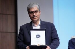 نخستین نشان رادیناس به مدیرعامل پتروشیمی شیراز اعطا شد