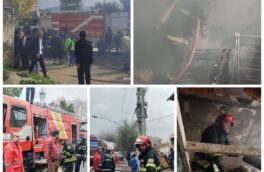 تلاش آتش نشانان گرگان در مهار دو حادثه آتش سوزی در یک روز