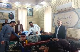 کارکنان شرکت ملی پخش فراورده‌های نفتی منطقه گلستان خون اهدا کردند
