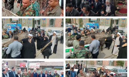 توزیع ۲ هزار نهال رایگان در نمازجمعه بین نمازگزاران رامیان به مناسبت هفته منابع طبیعی