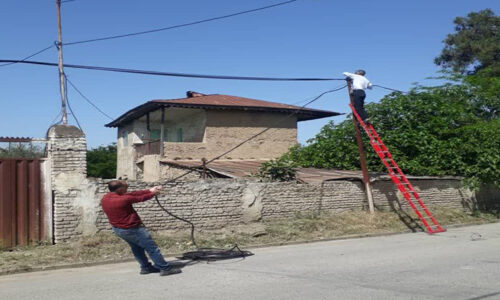 برقراری ارتباط مجدد خطوط تلفن ثابت مخابرات در روستای نوده کتول
