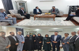 دیدار مدیر مخابرات منطقه گلستان با خانواده معلم شهید به مناسبت گرامی داشت هفته معلم