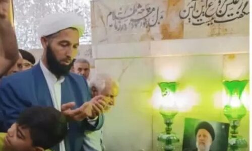 تشرف علمای اهل سنت گلستان به حرم رضوی و زیارت مزار شهید جمهور