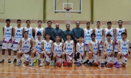 حضور تیم بسکتبال نوجوانان (زیر ۱۶ سال) بازرگانی آریا گرگان در مرحله نهایی مسابقات کشوری