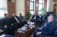 دیدار مهندس رحیمی مدیرعامل شرکت عمران بهارستان با مهندس فردوسی شهردار بهارستان