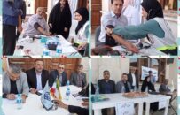 برپایی میز خدمت در نماز جمعه مرکز استان به مناسبت هفته کار و کارگر