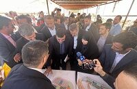 بازدید وزیر راه و شهرسازی از پروژه بزرگ ۱۲۵۳ واحدی نهضت ملی مسکن در دهاقان