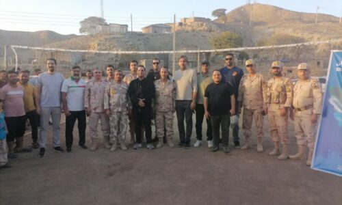 دیدار رئیس فدراسیون والیبال جمهوری اسلامی ایران و ریاست هیت والیبال استان گلستان  بامرزبانان گروهان مرزی مراوه تپه