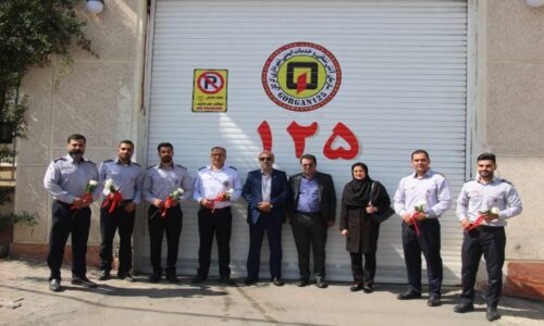 حضور سرپرست مخابرات منطقه گلستان در ایستگاه آتش نشانی بمناسبت روز آتش نشان