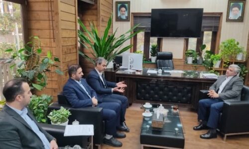 دیدار مدیر ارشد بانک مهر ایران با قائم مقام شهردار گرگان در گلستان